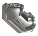 CODO 90º chimenea acero inoxidable Doble Pared 125mm Practic