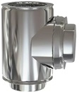 Te 90º chimenea acero inoxidable Doble Pared 125mm Practic